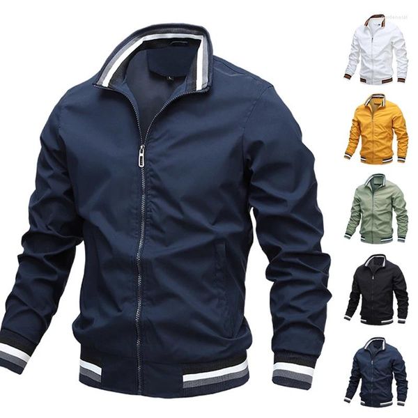 Giubbotti da uomo Moda Casual Bomber Giacca da uomo Autunno Abbigliamento Baseball Letterman Per eleganti Jaquetas Masculinas Chamarras Hombre