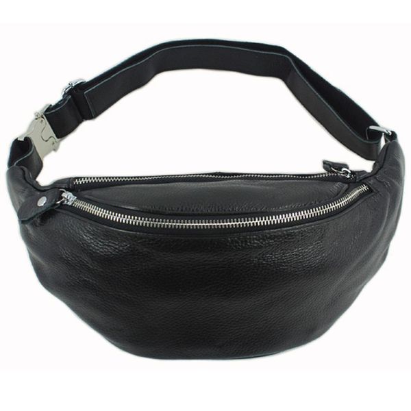 Bolsas de cintura Moda Moda Bolsa de cintura de couro para homens Fanny Pack Leather Belt Belt Waist Pack Bum Saco de dinheiro cinto da cintura Molle Pochete 230422