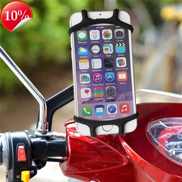 Novo suporte de telefone para guidão de bicicleta de silicone de alta elasticidade para 4-5.5 unidades suporte de telefone móvel acessórios de bicicleta suporte de telefone