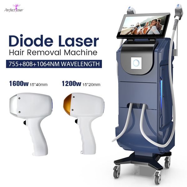 Permanente Haarentfernungsmaschine mit 808-nm-Laserdiode, geeignet für alle Haartypen, schmerzloses Laser-Enthaarungsgerät, Haarentfernungs-Epilationsinstrument
