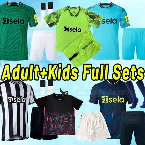 Full Kits 23 24 New castle BOTMAN soccer jerseys BRUNO G WILLOCK JOELINTON UNITED TRIPPIER 2024 2023 WILSON SHELVEY ALMIRON TARGETT WOOD child kids goalkeeper