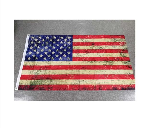 100 poliéster 90X150cm 3x5 pés Old Shabby bandeira americana fábrica inteira 2549791