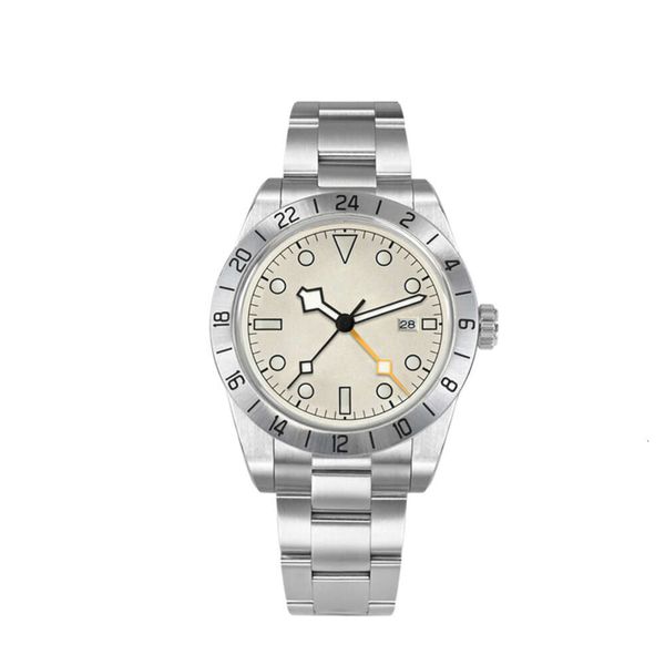 Personalizado novo 39mm bb gmt relógios masculinos relógio de negócios para homem automático mecânico safira data windows bgw9 luminoso