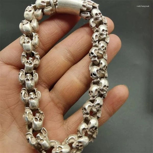 Link pulseiras tibetano prata incrustada afastar o mal pulseira moda pulseiras personalidade charme jóias requintado masculino feminino casal presente