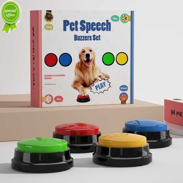 Новые рекордные кнопки тренировок собак ПЭТ Talking Toys Pet Interactive Toys Toys Речевые кнопки Pet Toys для Pet Interactive