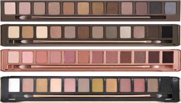 2018 Em estoque qualidade Paleta de sombras de olhos Nude maquiagem esfumaçada Paleta de 12 cores paleta nude Matte Natual sombra Cosmetics2451145