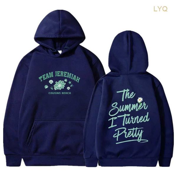 Erkek Hoodies Sweatshirts Yaz Döndüm Güzel 2023 Cousins ​​Beach Madch Takımı Jeremiah Conrad Hoodie Uzun Kollu Erkekler Kadın Giysileri Ti8i