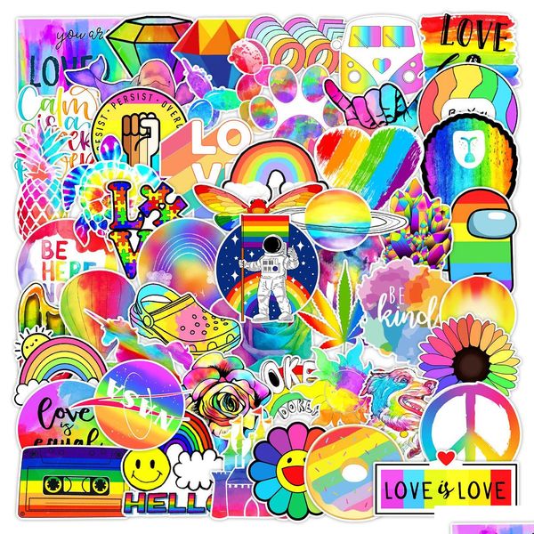 Cartoon Movie Stickers 50 Pz / borsa Arcobaleno Iti Adesivo Notebook Computer Decorazione del telefono cellulare Libro a mano impermeabile Giocattoli all'ingrosso per Dhtw5