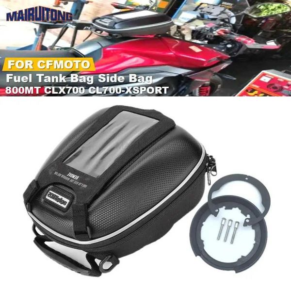 Borse moto Borsa da serbatoio carburante 800MT Borsa da viaggio per CFMOTO 800MT CL700-XSPORT Blocco serbatoio carburante Kit serbatoio carburante impermeabile per moto Kit di navigazioneL231153