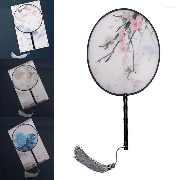 Favor Favor Favor Senhoras Dançar Decoração de Casa Fan Fan Fan Fan clássica Translucência Vintage Fãs de estilo chinês Small Silk