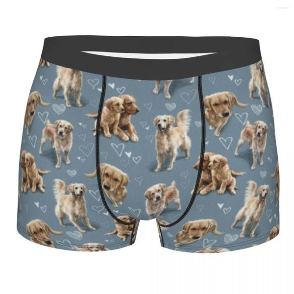 Mutande maschili sexy The Golden Retriever Intimo Boxer Slip da uomo Pantaloncini morbidi