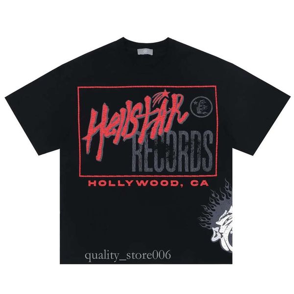 Hellstar Hoodies Designer Shirts Männer Lose Hoodie T-Shirts High Street T-Shirt Rapper Wash Grey Heavy Craft Unisex Kurzarm Frauen Pullover 608