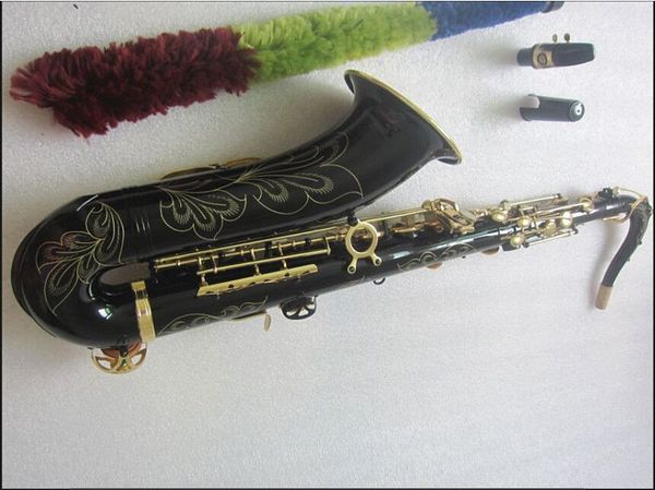 Nuovo sassofono tenore di alta qualità STS-802 B Flat Saxofone nero che suona musica di paragrafo professionale con custodia