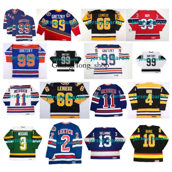 Gretzky GH Wayne 99 CCM Throwback Hockey Jersey Stanley Cup 66 Lemieux 11 Mark Messier 33 Patrick Roy 2 Brian Leetch 9 Mike Modano 10 Pavel selten