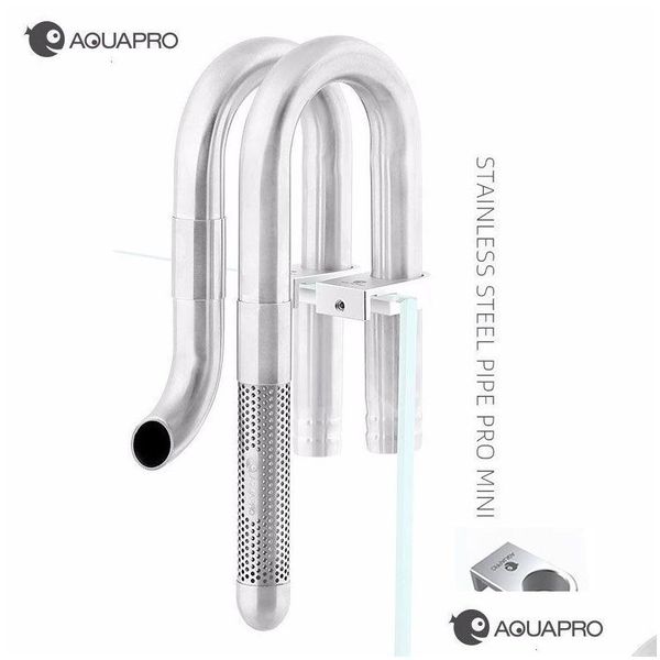 Filtration Heizung Mini Angeln Einlass Auslass Rohr Filter Zubehör Wasser für Aquarium Edelstahl Aquarium Garnelen Schlauch Halten Dhjbg