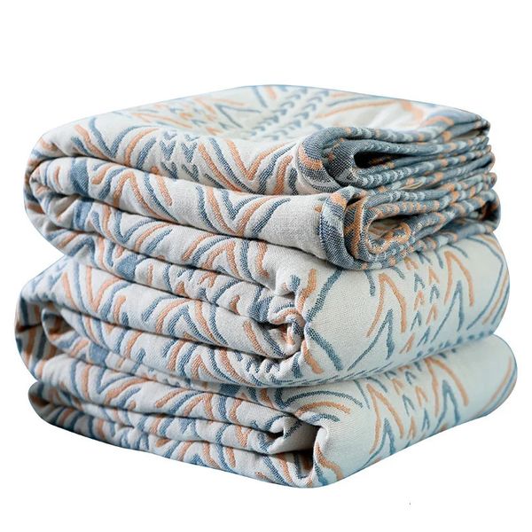 Cobertores estilo boêmio colcha de algodão no cobertor quente macio respirável xadrez consolador sofá capa decoração de casa 231123