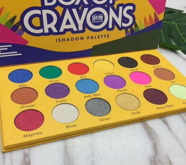 BOX OF CRAYONS Палитра теней для век 18 цветов с мерцающим макияжем Тени для век для глаз matte6918714