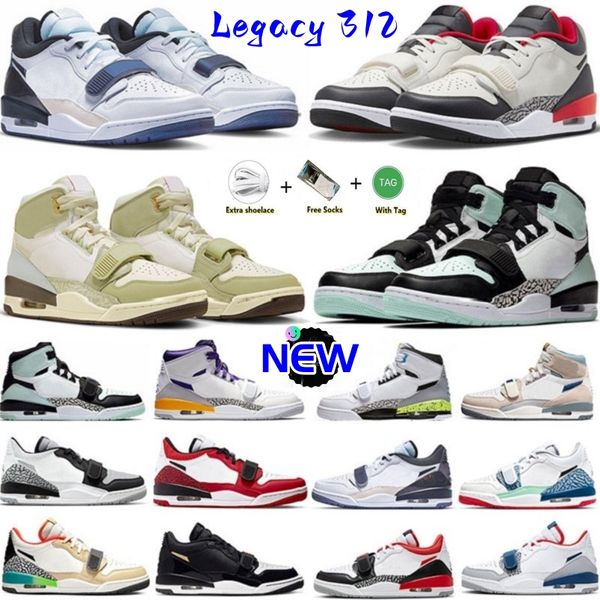 Legacy 312 Low 23 Herren-Basketballschuhe Easter Light Aqua 25Th Anniversary Chicago University True Pale Blue Gradient Damen-Trainer im Freien