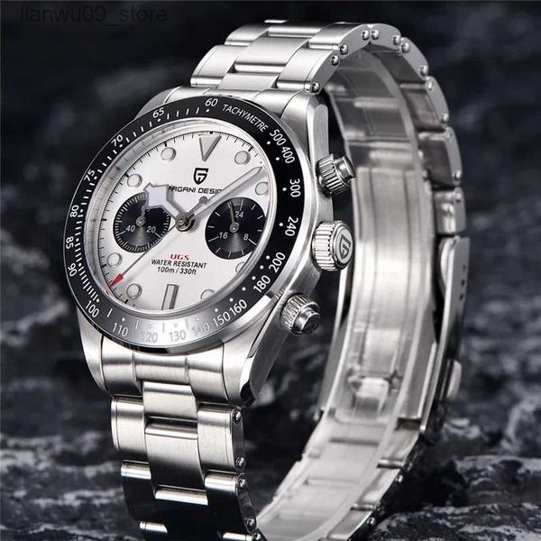 Relógios de pulso PAGANI DESIGN 2023 Novo BB Panda Retro Relógio para homens Cronógrafo Luxo Quartz Relógios de Pulso Homens Spor Watch100M À Prova D 'Água 1718Q231123