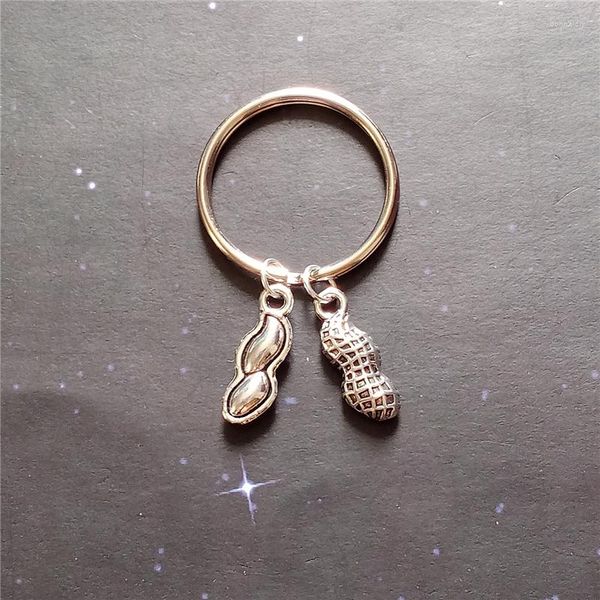 Keychains Peanut Keychain Keyring Food Charm Jewelry Purse Kids Cheft Nut Mini Key Chain