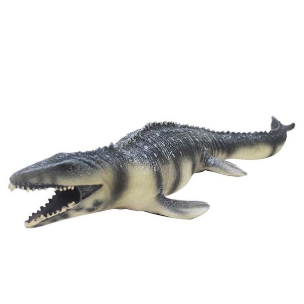 Simulazione Grande Mosasaurus Giocattolo Morbido Pvc Action Figure Dipinto a mano Modello animale Dinosauro Giocattoli per bambini Regalo C19041501225i