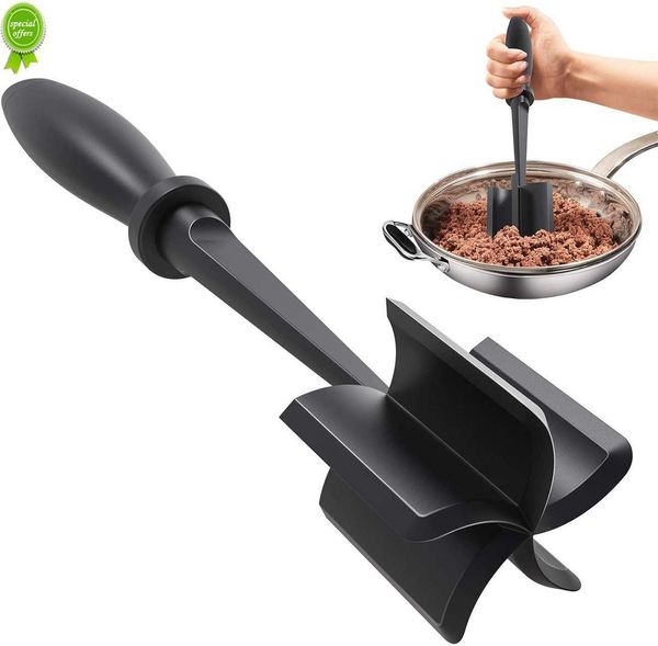 Novo 1pc de hambúrguer de hambúrguer de carne 1pc massher e smasher resistentes ao calor para hambúrguer carne moída de carne moída Turquia