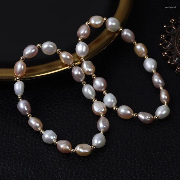 Strang Hochzeit Schmuck Echte Natürliche Süßwasser Perle Armbänder Für Frauen Gemischte Farbe Unregelmäßige Barock Koreanische