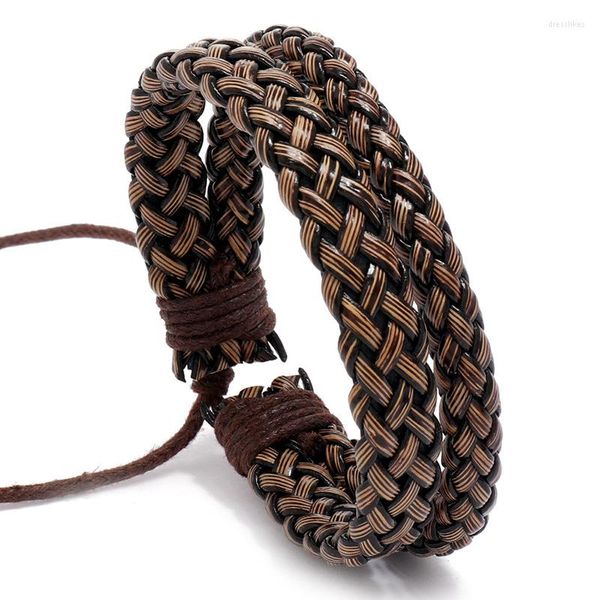 Armreif Jessingshow Handgemachte Geflochtene Männlich Weiblich Charm Armband Manschette Wrap Einfache Leder Frauen Männer Geschenk