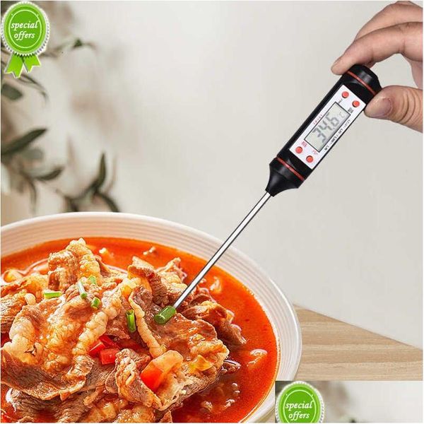 Backen Gebäck Werkzeuge Neues digitales Thermometer Grill Lebensmittel Kochen Küchensonde Elektronische Flüssigkeit G421 Drop Lieferung Hausgarten Kit Dhejo