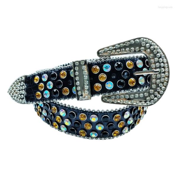 Cinture casual strass adulto sontuoso vita piena di diamanti western cowgirl cowboy moda cintura per jeans gonna all'ingrosso