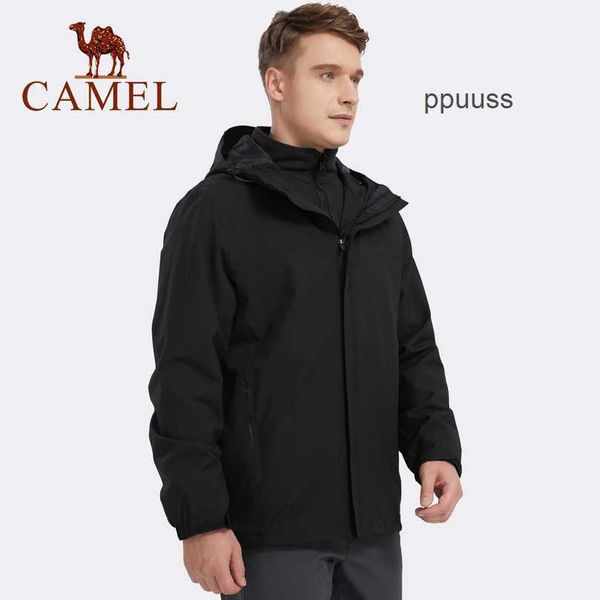 Дизайнерские куртки Camel Arcterys Одежда Пальто Ветрозащитное и водонепроницаемое пальто Зимний флисовый внутренний съемный альпинистский костюм Теплое пальто Z1W218133 WN-CHUF