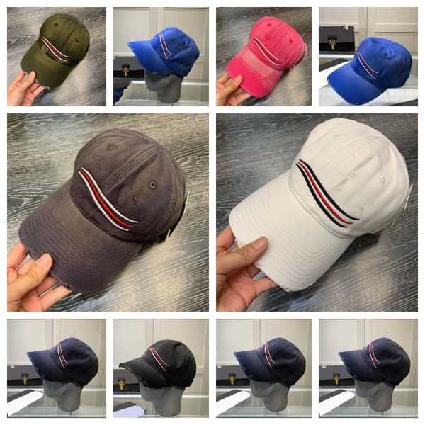 Designer de marca quente snapbacks chapéus bordados de bordado de bordado de tampa impressão de algodão Casquette Caps Caps de rua com ondas marinhas de 4 temas Sun Fisherman Hat Mix Order Mix Order