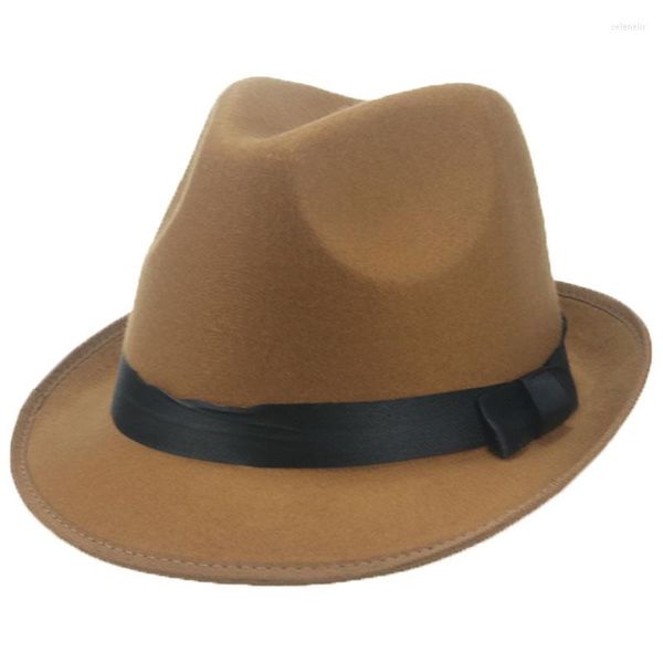 Berretti Cappelli stile Fedora Donna Uomo Panama a tesa corta Cappellini jazz Bowtie Nastro Fascia Matrimonio Decorazione esterna Cappelli Sombrero Hombre