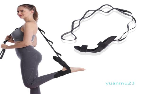 Faixas de resistência Yoga Stretch Strap com Loops Pé Flexibilidade Maca Fascite Plantar Alongamento Cinto Perna Exercício Esportes Ro3495991