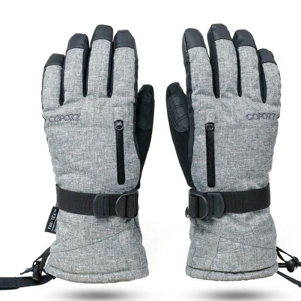 Guanti da sci unisex - Guanti da snowboard da 30 gradi Guanti touchscreen Guanti da neve termici impermeabili con motore per motoslitta