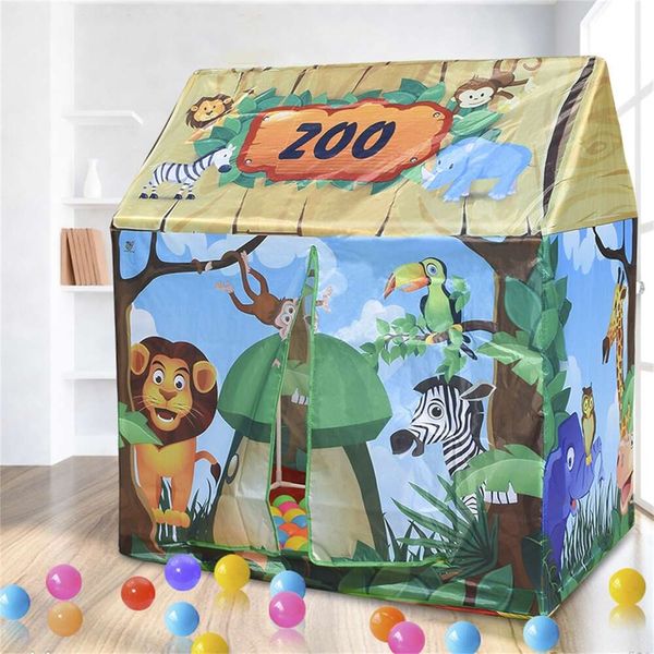 New Green Animal Tenda Casa da gioco per bambini Giocattoli Tenda per bambini Casa da gioco per bambini Tenda da gioco Tenda per bambini Tenda da gioco Teepee