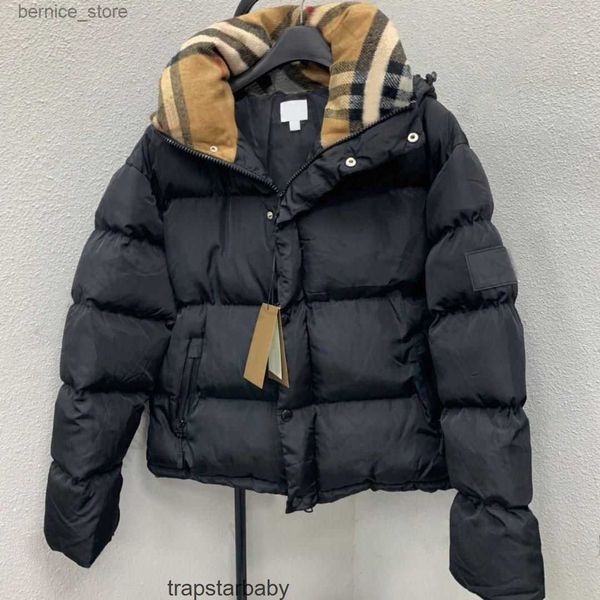 Piumino di design da uomo Parka Cappotto Moda invernale Piumini da uomo e da donna Lettera Plaid da donna Classico caldo Top Burbrerys Burberys Q230911