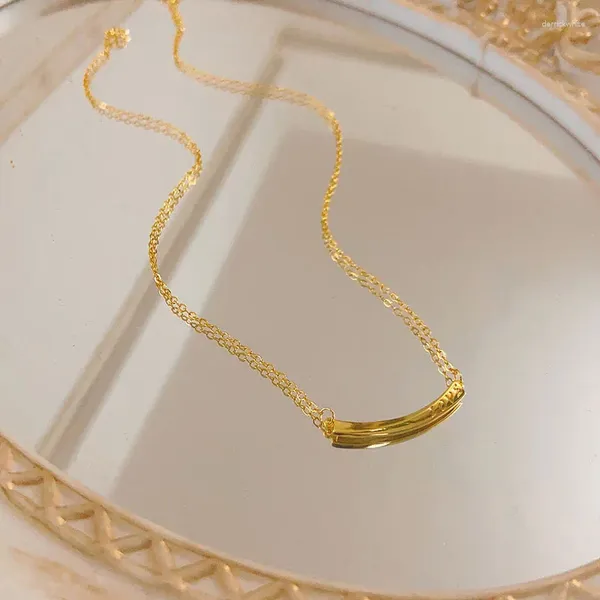 Collane con ciondolo Affascinante acciaio inossidabile Oro Mobius Placcato argento Sorriso Amore Collana Gioielli Amico della ragazza Regalo di San Valentino