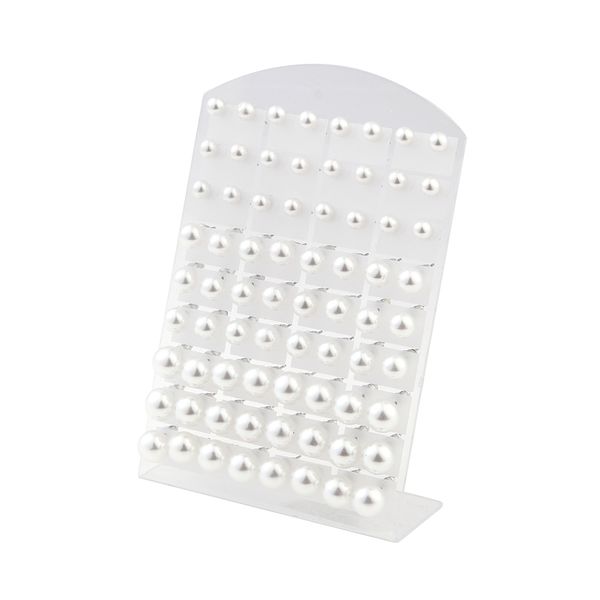 Orecchini Collana 36Pairs 6 8 10mm Perline Bianco Rotondo Perle finte Orecchini Orecchini a lobo con orecchini in acciaio inossidabile Orecchino Stick Gioielli Regali 230422