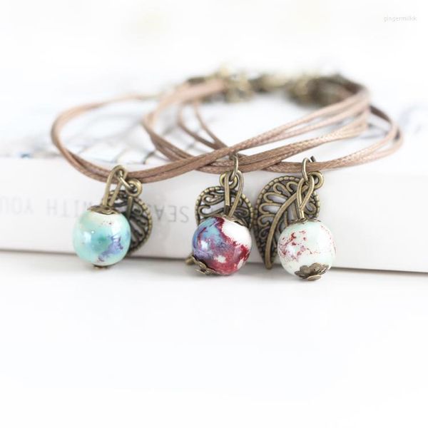 Strand feminino de jóias artesanais Casal Bracelet Please simples e elegante para mulheres #1097