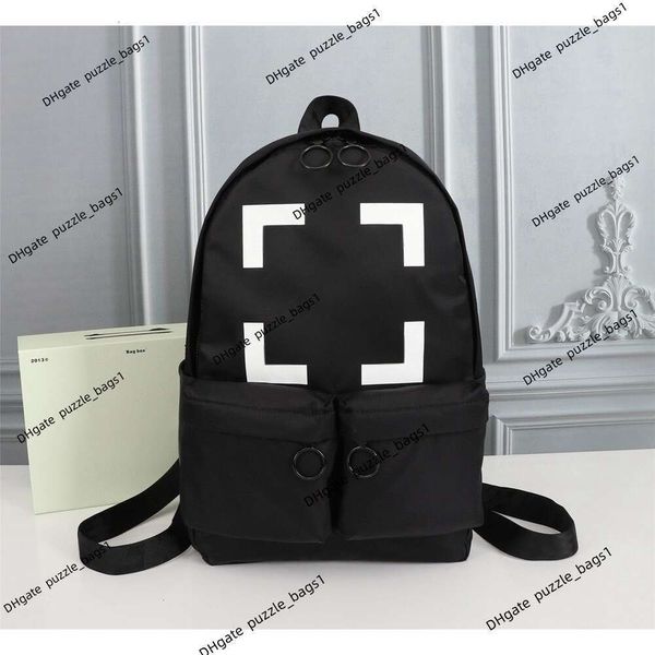 Designer-Tasche von der Marke, weißer Herren-Rucksack, luxuriöse New Arrow-Handtasche, Graffiti-Street-Fashion-Canvas-Reisetaschen, unverzichtbar für trendige, hohe Qualität