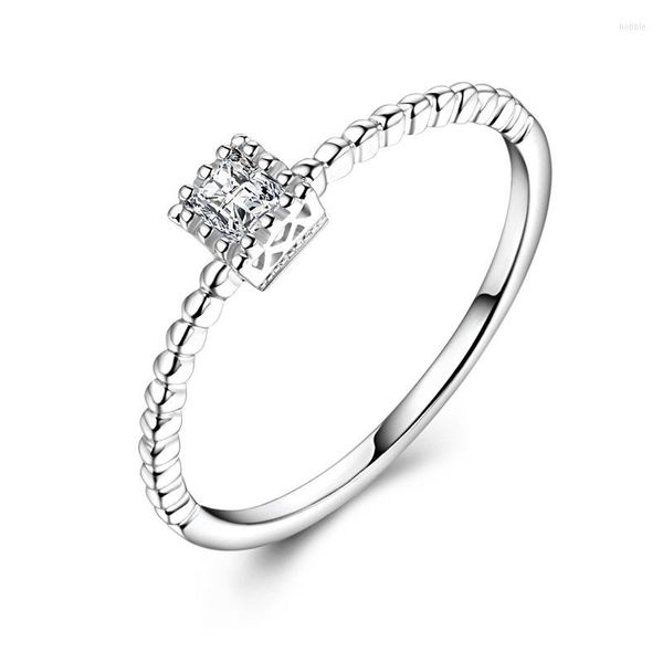 Cluster Ringe Verkauf Exquisite Diamant 18 Karat Gold AU750 Eheringe Für Frauen Weibliche Braut Gehobenes Fancy Engagement Schmuck Geschenk