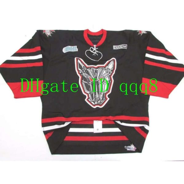 OHL 67'S GH OTTAWA BARBER POLE Rot Weiß Jeder Name Nummer 100 % Ing Custom Hockey Jerseys selten