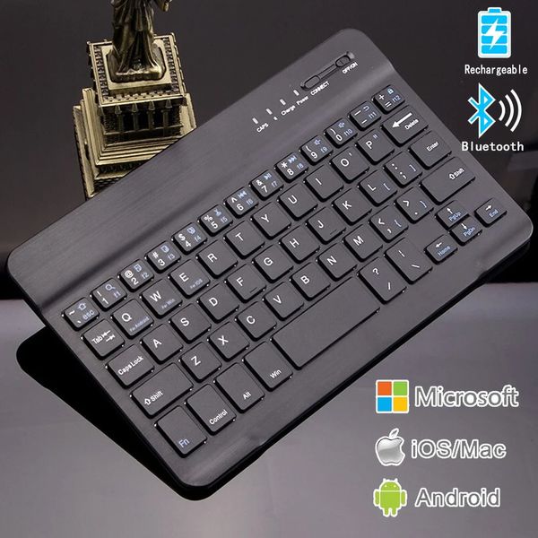 Tastatur Wireless Bluetooth für Tablet Computer Notebook Phone Mini wiederaufladbar 231221