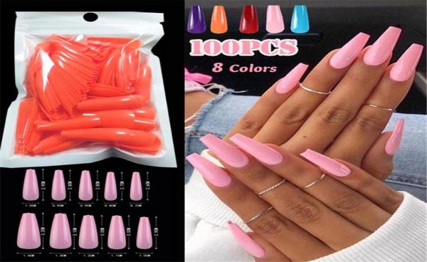 100pcsbag falso fosco prego cor sólida manicure unhas falsas cobertura completa para decoração curta imprensa em unhas arte extensão falsa5257776