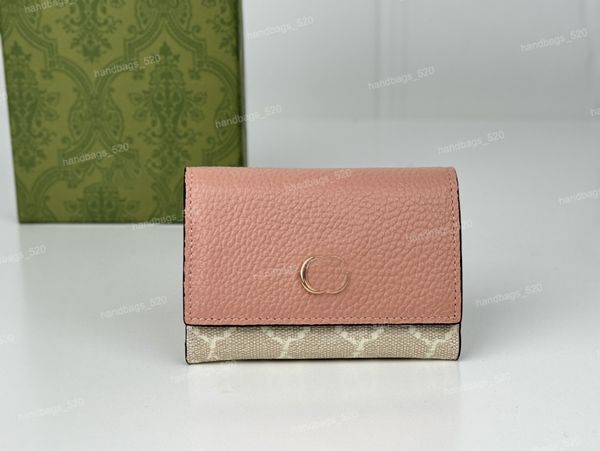 ECHTES LEDER Damen Mini-Geldbörse Marken Kleine Münztasche Design Kartenhalter Weibliche Geldbörse Frau Mädchen G739525