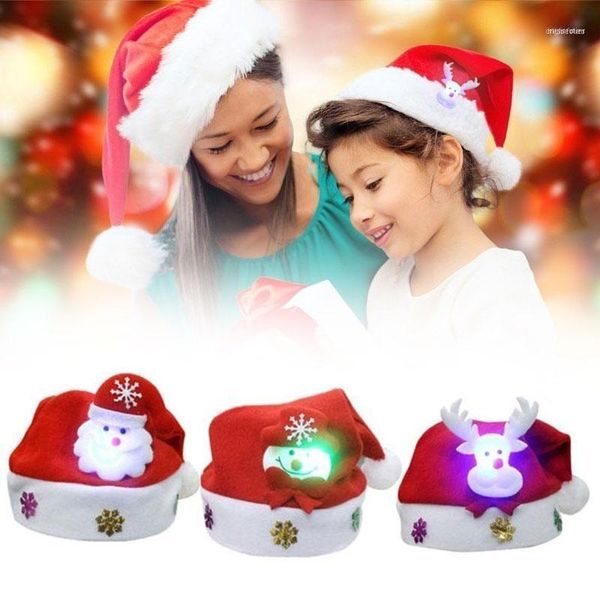 Decorações de Natal 1pc Ornamentos de Natal Decoração do Papai Noel Maninho de neve Crianças Crianças Adultos Cap Haps Growing Drop 1
