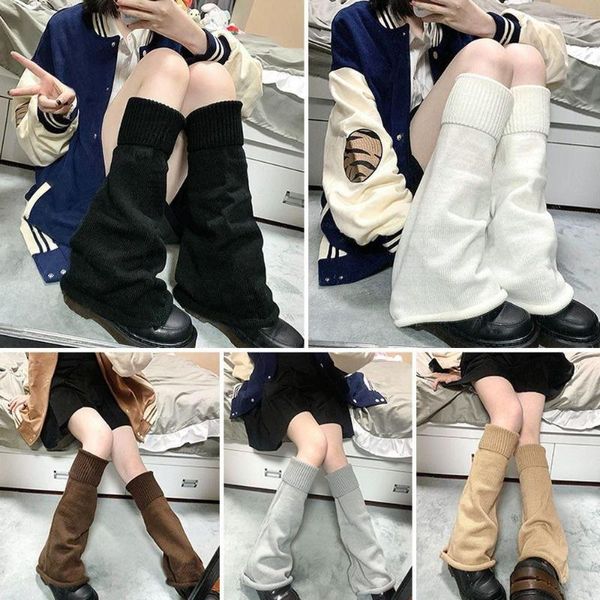 Mulheres meias japonesas fofas de inverno kawaii uniforme fofo uniforme de joelho na altura da bota