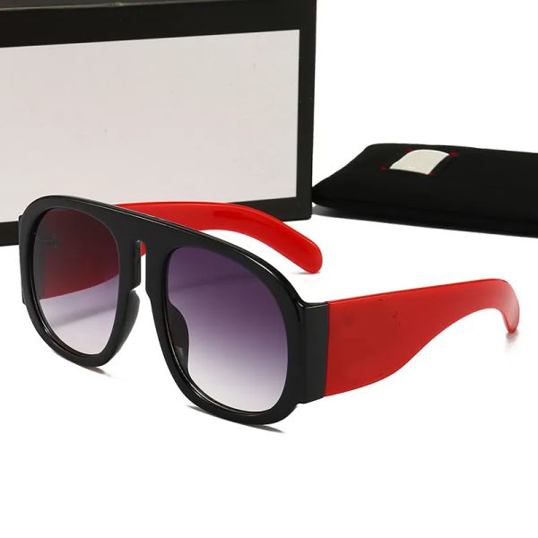 Модные очки для очков для мужчин солнцезащитные очки женщины черные полнокачественные красные солнцезащитные очки штативы в европейском стиле.