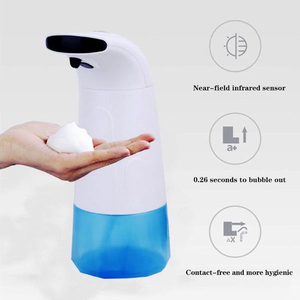 Dispenser di sapone liquido Automatico intelligente Touchless Dispenser di schiuma a induzione Portatile per cucina Bagno Lavamani Smart